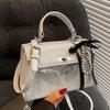 Bolso Vintage con Patrón de Avestruz Bolso Kelly para Mujer 2026 Nuevo Moda Transfronteriza Bolso de Hombro Versátil Bolso Cruzado de Nicho
