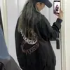Chaqueta de Béisbol Blanca con Grulla de Almohada Ropa Exterior Corta Estilo Coreano para Mujer Versátil Casual Holgada Chaqueta de Marca de Moda Cuello Alto Delgada