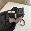 Bolsa Nova com Fivela 2026 para Mulheres, Bolsa de Ombro Color Block Casual da Moda, Bolsa de Praia Simples, Bolsa de Ombro Feminina