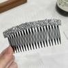 Acessórios de Cabelo Pente de Cabelo de Plástico Pente de Cristal Grampo de Cabelo Franja Inserção de Cabelo Simples Finalizador de Cabelos Quebrados Adorno de Cabeça Joia Pente Antiderrapante