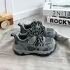 Zapatos de papá para niños de 6-8-12 años, zapatillas deportivas transpirables de malla para niños y niñas, estilo otoño, zapatos casuales antideslizantes de suela blanda, ligeros