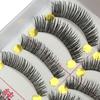 Cílios postiços Boutique cross 7 10 pares grossos performance de palco crianças maquiagem de estúdio feitos à mão fio de algodão haste macia olhos