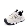 Sapatos Casuais Infantis Novos para Primavera e Outono Meninos e Meninas de Bebê Solado de Borracha Macia Antiderrapante Sapatos para Crianças Pequenas Moda Tendência Sapatos de Passos