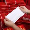 Toalla de papel para boda, caja de papel para banquete, bolsa pequeña, servilleta desechable roja especial, suministros para boda