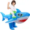 Disfraz inflable de dinosaurio personalizable traje de tiburón alienígena Halloween disfraz divertido para actuación decoración de fiesta