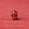 Cinnabar de minério bruto de alto teor ano da serpente acessórios DIY contas soltas areia dourada roxa pingente de serpente pingente de serpente espiritual com contas