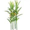 Árvore de Milho Haste de Milho Falsa Planta Pastoral Paisagismo Decoração de Salão de Exposições Adereços para Fotos de Exposição em Museu Lote