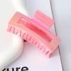 Accesorios para el Cabello Más Vendidos de Amazon Europeo y Americano Clip Rectangular Láser Hueco para Cola de Caballo Pinzas Versátiles para Moño Clip Garra para Cabeza de Bola