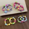 Lazos de Pelo Divertidos y Coloridos con Forma de Intestino de M&M Lindas Gomas para el Pelo Infantiles Ins Caricatura Versátiles Lazos para Moños de Niña Pequeña