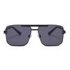 2317 Gafas de Sol Metálicas de Marco Grande de Doble Puente Gafas de Sol Comercio Electrónico Transfronterizo Exportación Amazon Uv400 Tendencia de Moda