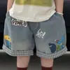 2026 Conjunto de Verano para Niños Nuevo Estilo Coreano Dibujos Animados Bob Esponja Manga Corta Conjunto de Dos Piezas Moda Casual Conjunto Moderno