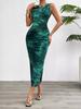 Comercio Exterior Ropa de Mujer Transfronterizo Temu Estación Independiente Shein Amazon Vestido Elegante Delgado Sin Mangas