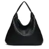 Bolsa Tote Fashion de Ombro Único para Comércio Exterior, Bolsa de Ombro Único de Grande Capacidade para o Dia a Dia, Bolsa Feminina Casual Tecida, Atacado de Fábrica
