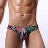 Cueca Masculina Exportação Europeia e Americana de Cintura Baixa com Malha U-Convexa Estampada, Respirável, Absorvente de Umidade, Triângulo Pequeno E083