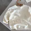 2026 Camiseta de Manga Larga Casual de Algodón Puro Versátil para Bebés, Nueva Moda de Camiseta Básica para Niños Pequeños