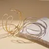Pulsera Abierta Geométrica Cruzada Metálica Multicapa Europea y Americana Moda Simple Elegante de Gama Alta Pulsera para Mujeres
