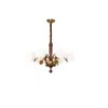 Candelabro de estilo vintage francés totalmente de cobre para sala de estar y comedor, lámpara de techo principal de madera de nogal negro de gama alta estilo mediados de siglo americano para dormitorio principal