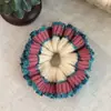 Scrunchie de Lã Tricotado Colorido Estilo Coreano para Mulheres, Elástico para Coque Estilo Preguiçoso, Acessório de Cabelo Extra Grande, Corda para Cabelo para Outono e Inverno