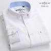 Novas Camisas Oxford de Manga Longa para Primavera, Camisas Casuais para Jovens, Camisas Modernas e Versáteis, Roupas Masculinas, Em Estoque para Atacado