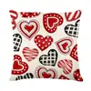 Funda de Almohada para Sofá Transfronteriza de Amazon Funda de Cojín para Sofá Estampada Día de San Valentín Funda de Cojín Carta de Amor Venta al por Mayor