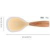 Colher de Arroz de Silicone, Colher de Arroz para Copo Resistente a Altas Temperaturas, Colher de Arroz Antiaderente, Colher de Arroz Vertical, Colher de Arroz com Cabo de Madeira de Qualidade Alimentar