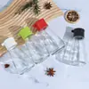 Jarro de Vidro para Servir Óleo para Uso Doméstico, Frasco de Tempero Antigotejamento, Dispensador de Molho de Soja e Vinagre, Garrafa Espessa para Servir Óleo na Cozinha