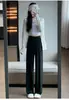 Pantalones de Seda de Hielo con Protección Solar para Mujer, Verano Finos de Cintura Alta, Holgados de Pierna Ancha, Deportivos Casuales, Sueltos, Transpirables, Rectos, de Secado Rápido
