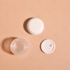 Fábrica de Origem em estoque Frasco de Creme para Olhos Cor Creme 5g10g15g Frasco de Vidro para Creme para Olhos Fosco Tampa Tipo Pão em estoque Tampa