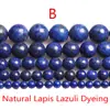 Joyería Shixi Lapis Lázuli Natural Semicabado Accesorios para Joyería DIY Cuentas Sueltas Cuentas en Hilo Lapis Lázuli