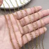 Corretivo de Cor Extensão Corrente Aço Inoxidável Cor Aço Dourado Corrente de Cauda Feito à Mão DIY Colar de Pérolas Pulseira Acessórios de Joias