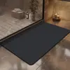 Alfombrilla de Piso de Tierra de Diatomeas de Color Sólido para Baño Almohadilla Suave Engrosada Secado Rápido para Inodoro Baño Puerta Exterior Hogar Fábrica Venta al por Mayor Transfronteriza