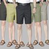 Pantalones Cortos de Verano de Media Longitud para Hombres, Ropa Exterior Delgada, Shorts Casuales de Verano, Holgados, Pantalones de Playa para Hombres de Edad Media y Mayores