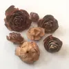 Decoraciones Navideñas, Piñas, Flores Secas, Adornos Creativos Hechos a Mano DIY de Material de Bosque, Decoraciones para Entorno de Jardín de Infancia