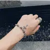 Pulseira Chaoxuan Croix Coração Flor de Cruz Retrô Bola com Pingente de Cruz Hip Hop Personalidade Dominadora Joia de Mão