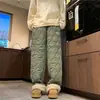 Pantalones Térmicos Casuales de Polar a Prueba de Frío para Hombres y Mujeres, Pantalones Rectos Impermeables de Patrón Calabaza Sueltos de Moda para Invierno, Pantalones de Algodón para Esquí con Forro de Polar
