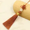 Hilo de Nylon Jade Hilo de Nudo Pequeño Ensartar Cuentas Borla Nudo Chino Borla Colgante Pequeño Borla Estilo Antiguo Marcador Colgante Adorno