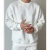 Sudadera con capucha de peso pesado estilo casual americano para hombre, corte limpio, otoño e invierno, forrada de felpa, gruesa, corte ajustado, sin cierre