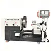 Torno para Flanges CK61125, um torno CNC para flanges de disco de metal de tamanho completo, montado no chão, é fornecido pelo fabricante