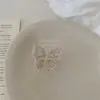 Exquisito Flor de Pessegueiro Pega-Cabelo Atrás da Cabeça Presilha Flor Presilha Tubarão Grande Liga Zinco Strass Pérola Acessórios de Cabelo Garra de Cabelo Presilha de Cabelo