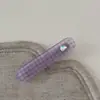 Pinza para el Cabello Coreana Dongdaemun a Cuadros Corazón Fresco Diamante Flequillo Clip Lateral Pinza para el Cabello de Verano Accesorio para el Cabello para Mujer