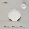 Plato de gres cerámico plato plano plato de gres cerámico de arcilla blanca alta gres pintado a mano gres bajo vidriado