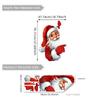 Bm7559 Novo Adesivo Criativo do Papai Noel Espiando na Porta Decoração de Fundo para Quarto de Criança Quarto Adesivo de Parede Autoadesivo