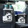 Bolsa de Armazenamento para Encosto de Banco de Carro em Couro Resistente a Manchas Lixeira Suspensa para Carro Caixa de Armazenamento Criativa com Desenho para Carro
