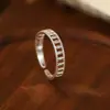 Bajo Árbol de Banyan Plata S925 Corea del Sur Nicho Anillo Hueco de Oliva para Mujer Simple Moda Estilo Francés Anillo Abierto para Dedo Nuevo Producto