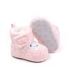 Sapatos Novos de Bebê para o Inverno com Forro de Lã Espessos Sapatos de Bebê Sola de Borracha Macia Antiderrapante Quentes Sapatos para Caminhar Moda Tendência Sapatos