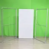 Soporte de Exhibición Plegable, Soporte de Exhibición de Malla Plegable, Soporte de Exhibición de Pared de Fondo Publicitario para Exteriores, Cortina de Exhibición Rápida a Prueba de Viento de Hierro