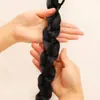 Peluca Trenza Cola de Caballo Femenina Natural Trenza Boxeadora Peluca Twist Trenza Larga Popular Sexy Peluca de Doble Cola de Caballo