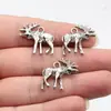 22x22mm 2.2g Color Plata Antigua Accesorios DIY de Comercio Exterior Venta Caliente Venta Directa de Fábrica Colgante de Alce