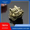 Latão Branco Estilo de Rua Europeu e Americano Cachorro Americano Latão Cobre Cabeça de Cachorro de Latão Bulldog Fivela Decorativa Fivela de Tecido