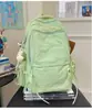 Mochila leve de cor sólida estilo japonês, adequada para viagens ao ar livre, com grande capacidade, versátil para uso casual e ideal como mochila para o dia a dia para estudantes universitários.